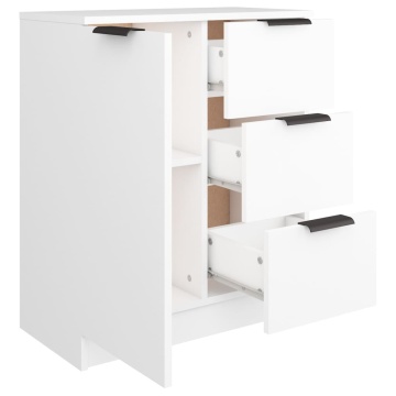 Dulap, alb, 60x30x70 cm, lemn prelucrat - Img 8