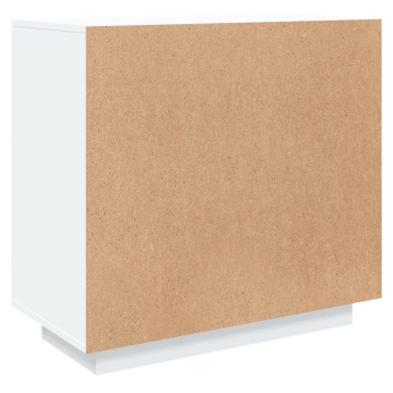 Dulap, alb, 80x40x75 cm, lemn prelucrat - Img 8