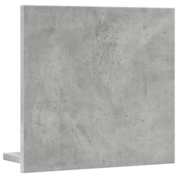 Dulap baie cu oglindă, gri beton, 40x11x37 cm, lemn prelucrat - Img 5