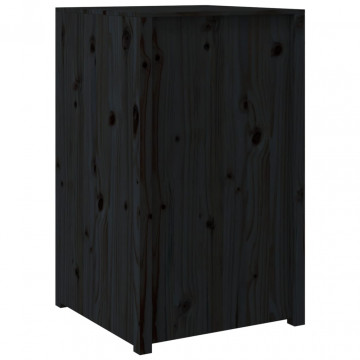 Dulap bucătărie de exterior negru, 55x55x92 cm, lemn masiv pin - Img 5