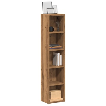 Dulap CD 2 buc. stejar artizanal 21x16x93,5 cm lemn prelucrat - Img 1