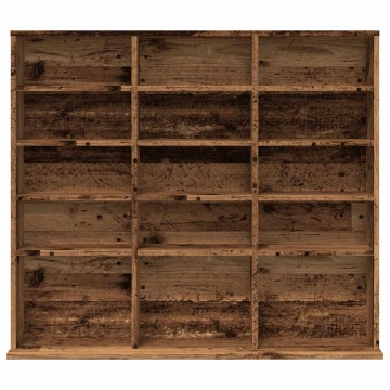 Dulap CD-uri, lemn vechi, 100x23x89,5 cm, lemn prelucrat - Img 4
