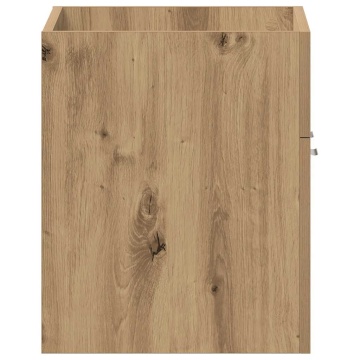 Dulap chiuvetă baie, stejar artizanal, 60x38,5x46 cm, lemn - Img 6