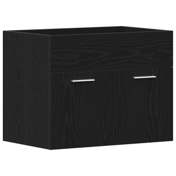Dulap chiuvetă baie, stejar negru, 60x38,5x46cm, lemn prelucrat - Img 2