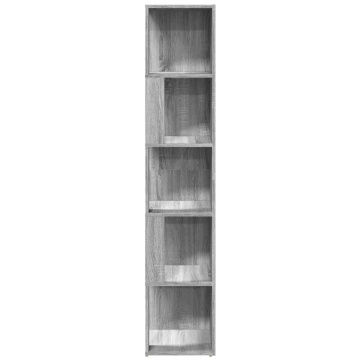 Dulap colțar, gri sonoma, 33x33x164,5 cm, lemn prelucrat - Img 3