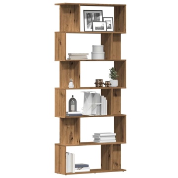 Dulap cu cărți Artisan Stejar 80x24x192 cm Lemn prelucrat - Img 1