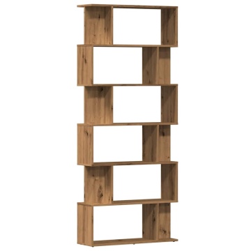 Dulap cu cărți Artisan Stejar 80x24x192 cm Lemn prelucrat - Img 2