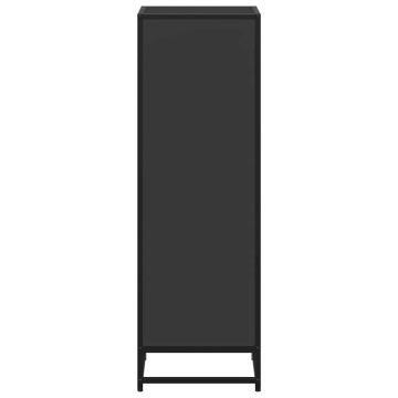 Dulap cu cărți negru 40x35x107,5 cm lemn prelucrat - Img 8