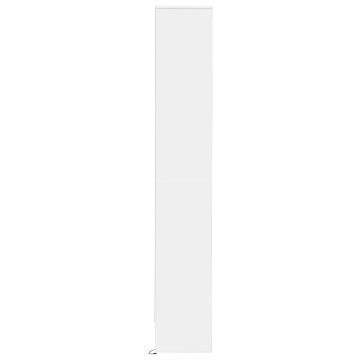 Dulap cu LED, alb, 36x32,5x200 cm, lemn prelucrat - Img 6
