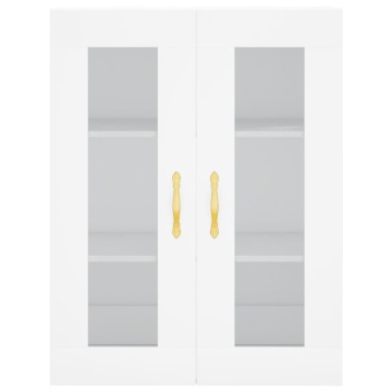 Dulap cu montaj pe perete, alb, 69,5x34x90 cm - Img 6