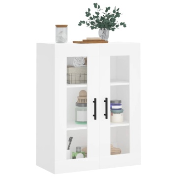 Dulap cu montaj pe perete, alb, 69,5x34x90 cm - Img 4