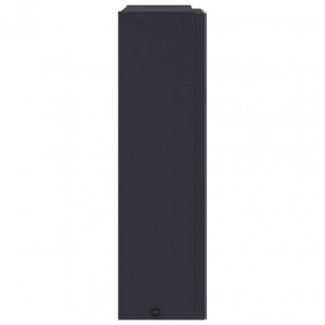 Dulap cu oglindă de baie cu lumină LED, gri, 45x13x52 cm - Img 6