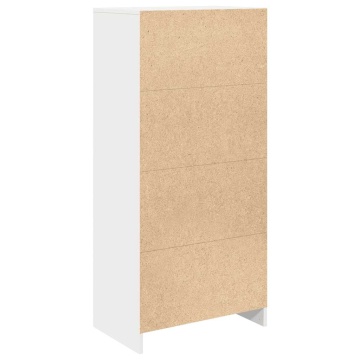 Dulap cu sertar alb 55,5x34x119,5 cm lemn de prelucrare - Img 7