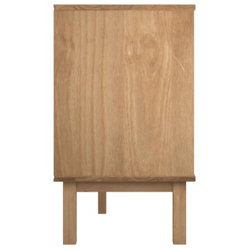 Dulap cu sertar OTTA maro/alb, 111x43x73,5 cm, lemn masiv pin - Img 8