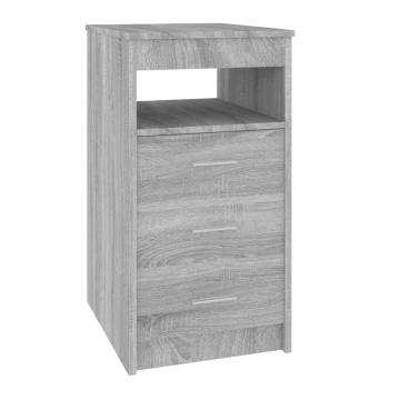 Dulap cu sertar, sonoma gri, 40x50x76 cm, lemn prelucrat - Img 2