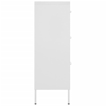 Dulap cu sertare, alb, 80x35x101,5 cm, oțel - Img 4
