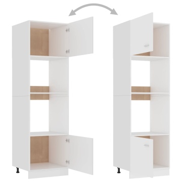 Dulap cuptor microunde “Lyon”, alb, 60 x 57 x 207 cm - Img 8
