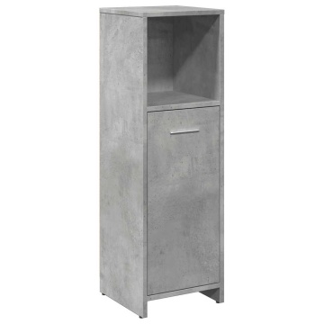 Dulap de baie, gri beton, 30 x 30 x 95 cm, PAL - Img 2