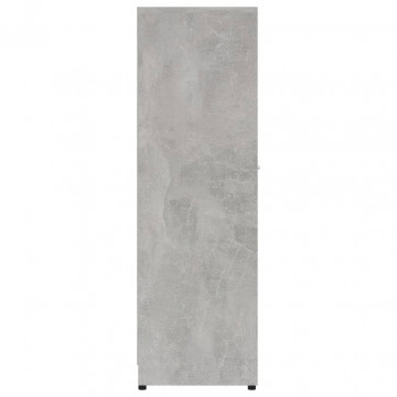 Dulap de baie, gri beton, 30 x 30 x 95 cm, PAL - Img 6
