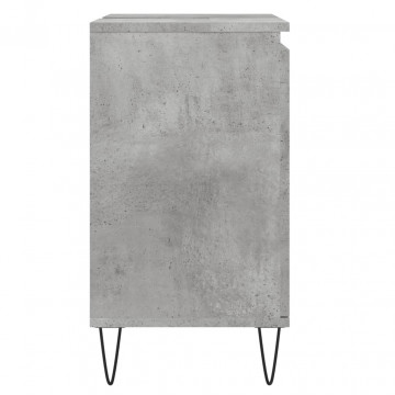 Dulap de baie, gri beton, 58x33x60 cm, lemn prelucrat - Img 5