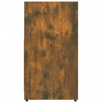Dulap de baie, stejar fumuriu, 60x33x60 cm, lemn prelucrat - Img 6