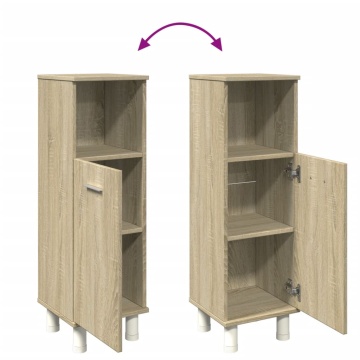 Dulap de baie, stejar sonoma, 30,5x30x95 cm, lemn prelucrat - Img 6