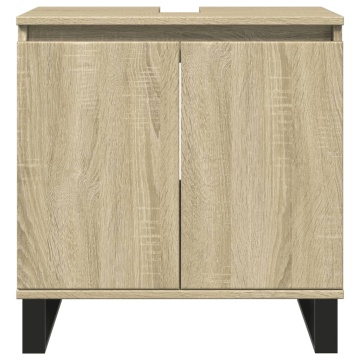Dulap de baie, stejar sonoma, 58x33x60 cm, lemn prelucrat - Img 3