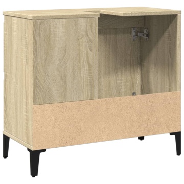 Dulap de baie, stejar sonoma, 65x33x60 cm, lemn prelucrat - Img 5