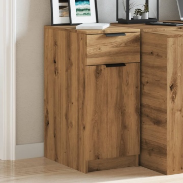 Dulap de birou, stejar artizanal, 33x50x75 cm lemn prelucrat - Img 4