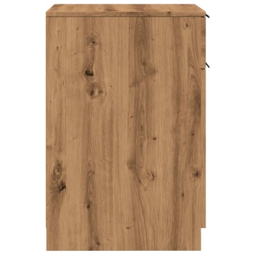 Dulap de birou, stejar artizanal, 33x50x75 cm lemn prelucrat - Img 5
