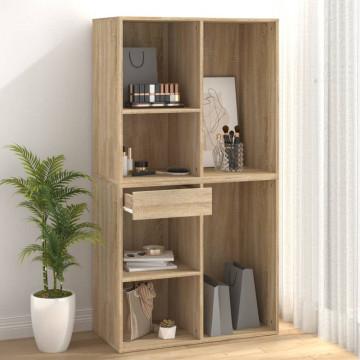 Dulap de cosmetice, stejar sonoma, 80x40x75 cm, lemn prelucrat - Img 6