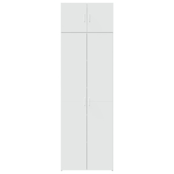 Dulap de depozitare, alb, 70x42,5x225 cm, lemn prelucrat - Img 4
