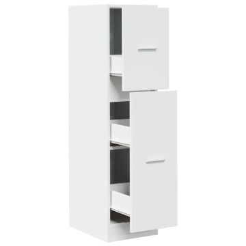 Dulap de farmacie, alb, 30x41x118 cm, lemn prelucrat - Img 2