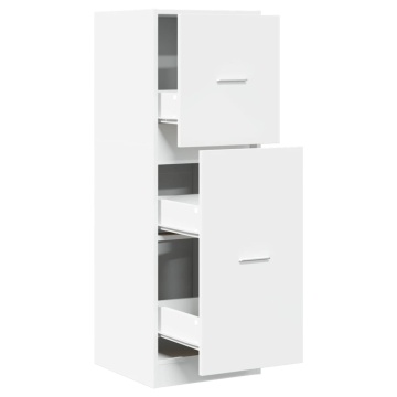 Dulap de farmacie, alb, 40x41x118 cm, lemn prelucrat - Img 2