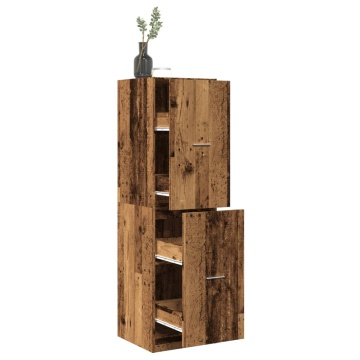 Dulap de farmacie, lemn vechi, 40x41x144,5 cm, lemn prelucrat - Img 1