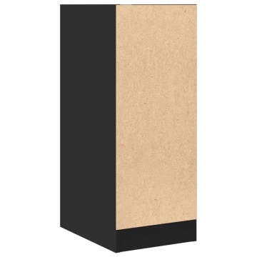 Dulap de farmacie, negru, 30x41x77,5 cm, lemn prelucrat - Img 6