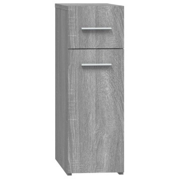 Dulap de farmacie, sonoma gri, 20x45,5x60 cm, lemn prelucrat - Img 2