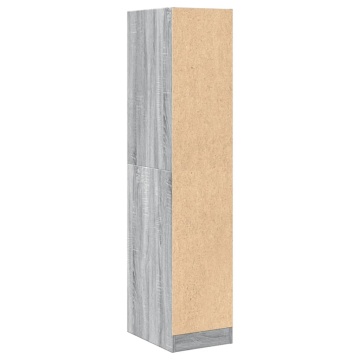 Dulap de farmacie, sonoma gri, 30x41x144,5 cm, lemn prelucrat - Img 6