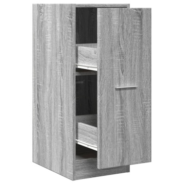 Dulap de farmacie, sonoma gri, 30x41x77,5 cm, lemn prelucrat - Img 2