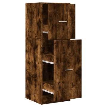 Dulap de farmacie stejar fumuriu, 40x41x118 cm, lemn prelucrat - Img 2