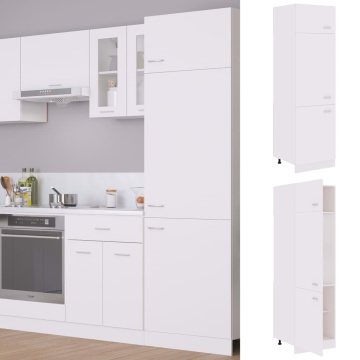 Dulap de frigider, alb, 60x57x207 cm, lemn prelucrat - Img 2