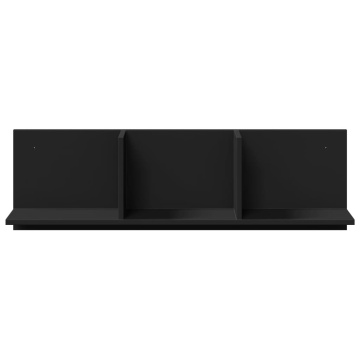 Dulap de perete, 100x16,5x30 cm, negru, lemn prelucrat - Img 4