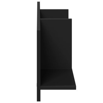 Dulap de perete, 100x16,5x30 cm, negru, lemn prelucrat - Img 8