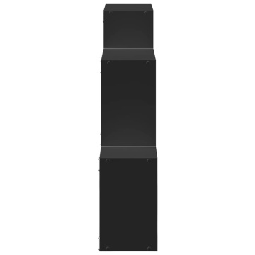 Dulap de perete, 78x18x71 cm, negru, lemn prelucrat - Img 8