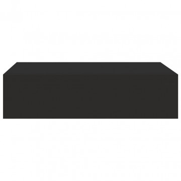 Dulap de perete cu sertare, negru, 40x23,5x10 cm, MDF - Img 4