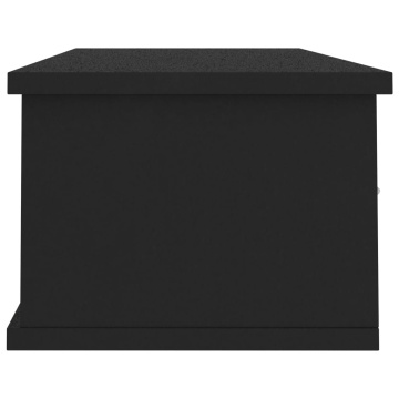 Dulap de perete cu sertare, negru 88x26x18,5 cm lemn prelucrat - Img 7