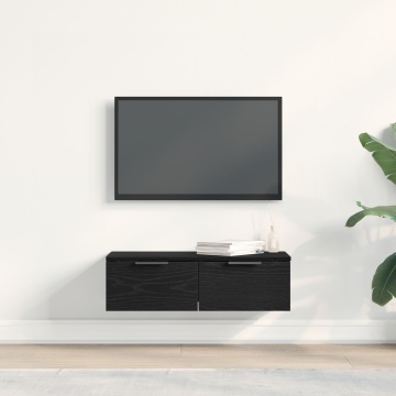 Dulap de perete din stejar negru 68x30x20 cm Fabricat din lemn stratificat - Img 4