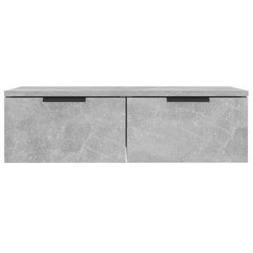 Dulap de perete, gri beton, 68x30x20 cm, lemn compozit - Img 6