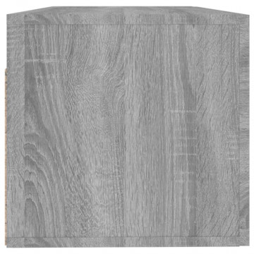 Dulap de perete, gri sonoma, 100x36,5x35 cm, lemn prelucrat - Img 5