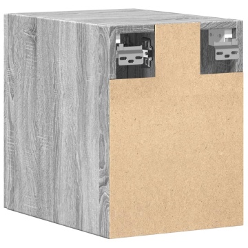 Dulap de perete, gri sonoma, 30x42,5x40 cm, lemn prelucrat - Img 5